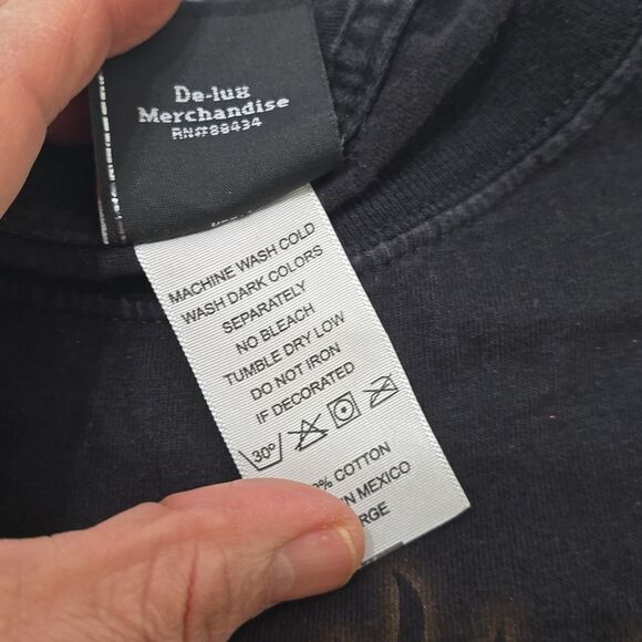 Harley-Davidson Black Graphic T-Shirt vintage size large - Picture 8 of 8